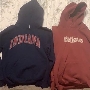 2 Sweatshirts/Hoodies
